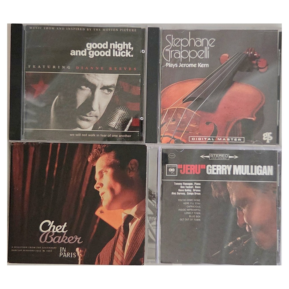 Jazz CD Bundle Chet Baker Gerry Mulligan Stephane Grappelli Dianne Reeves 4 Lot